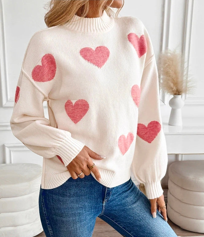 ❤️ Heart Turtle Neck Knit ❤️