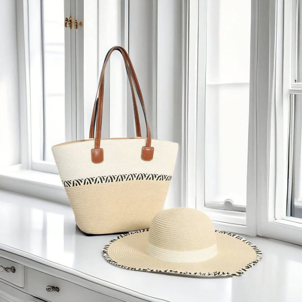 Straw Bag and Hat SETS