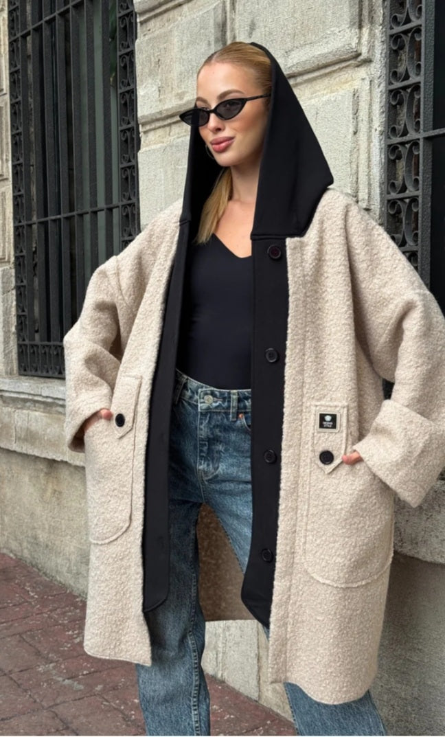Oversized Teddy Hooded Coat 🧸