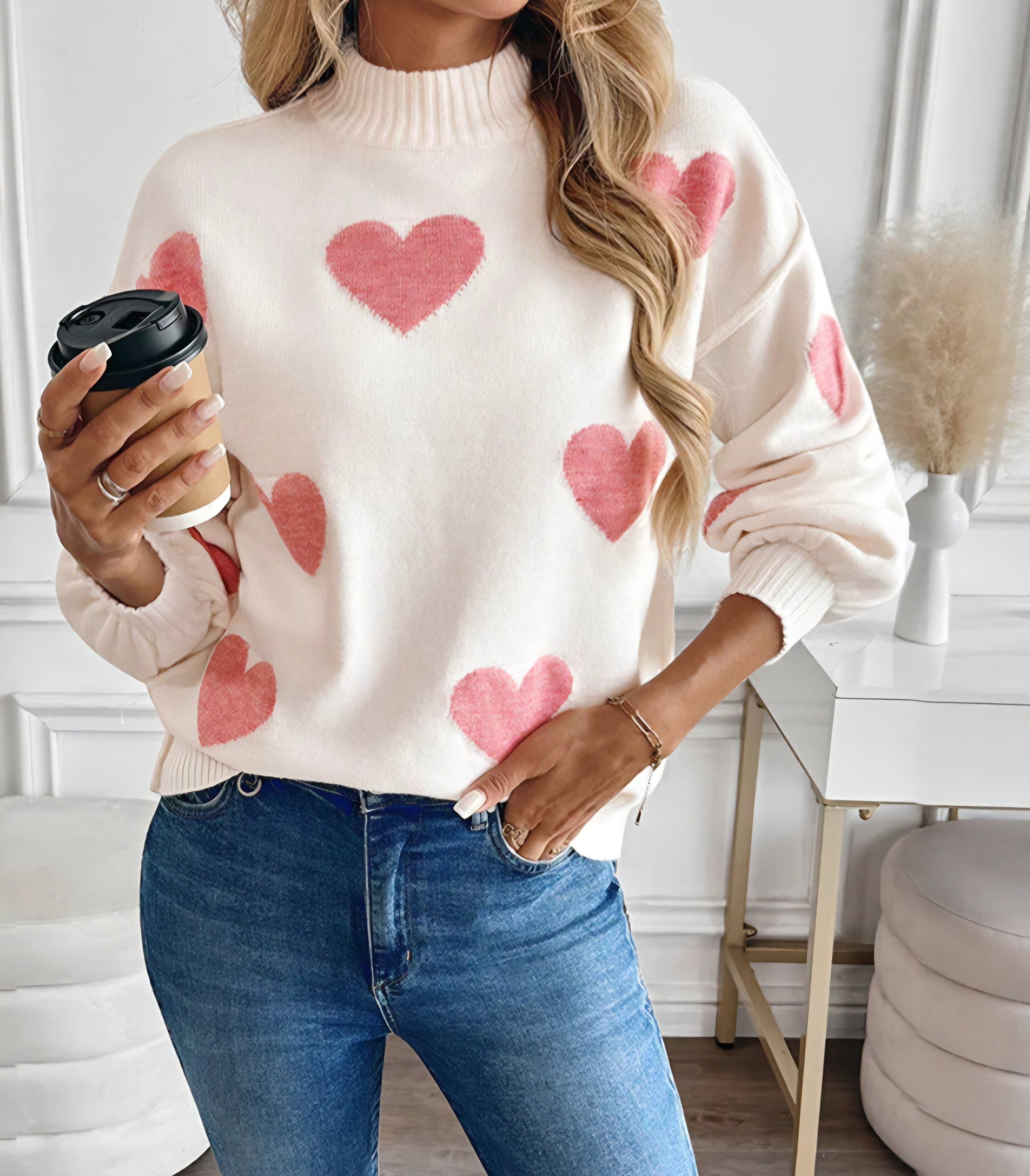 ❤️ Heart Turtle Neck Knit ❤️