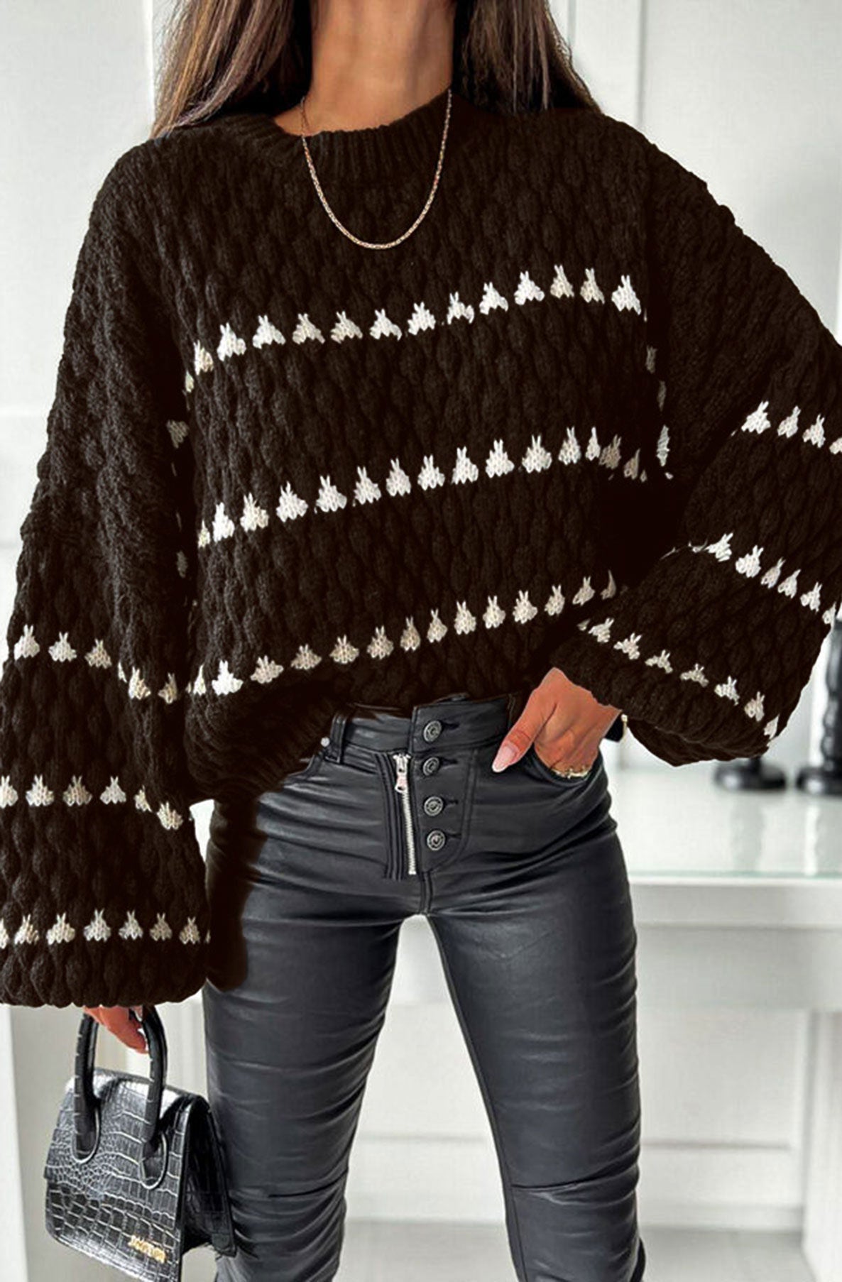 Chocolate and Wine oversized Jumper
