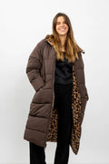 Long Reversible leopard coat