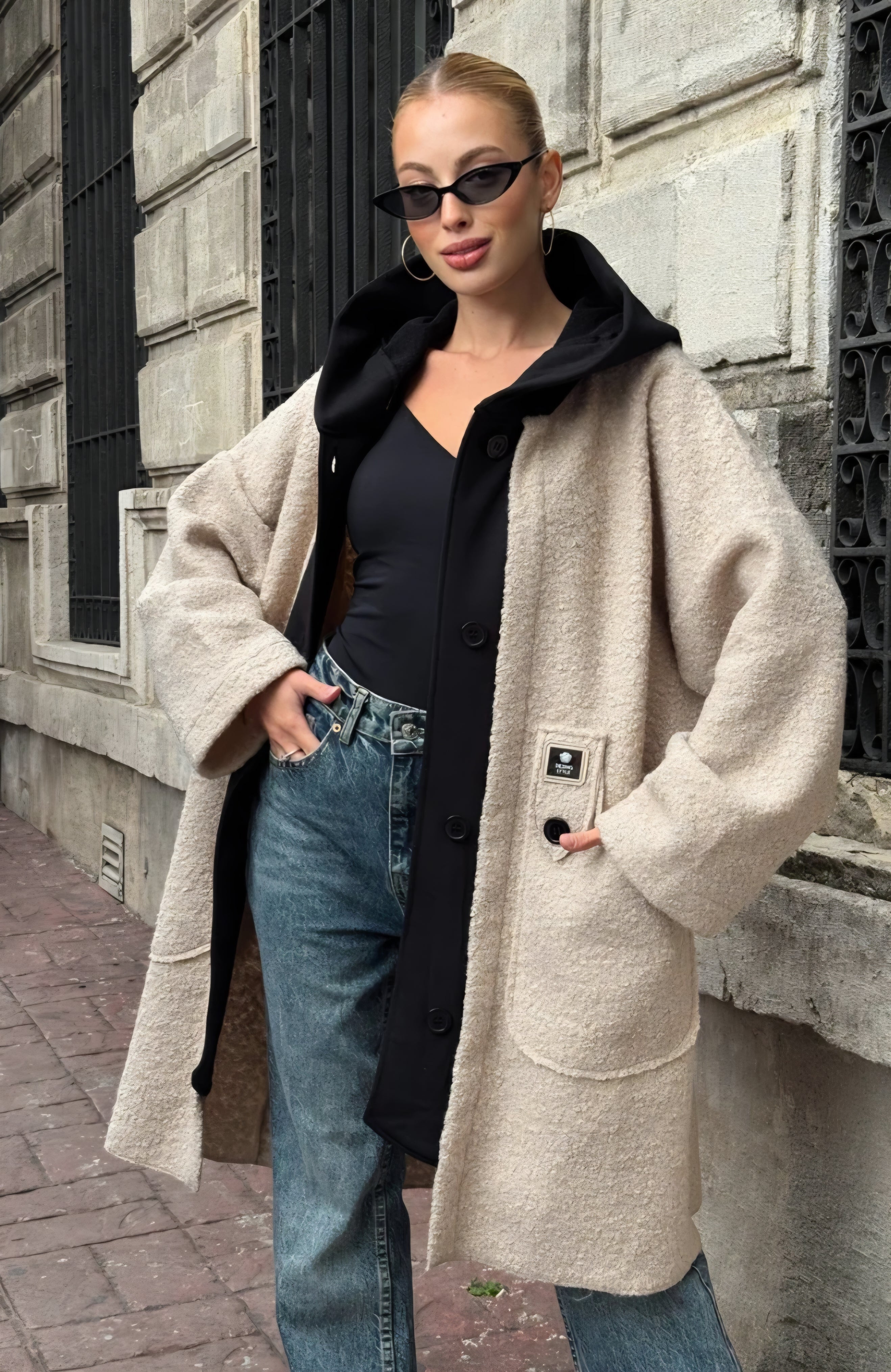 Oversized Teddy Hooded Coat 🧸