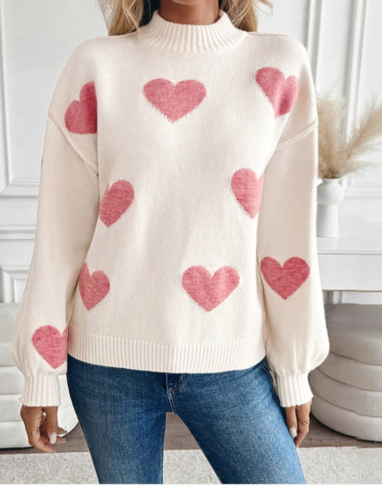 ❤️ Heart Turtle Neck Knit ❤️