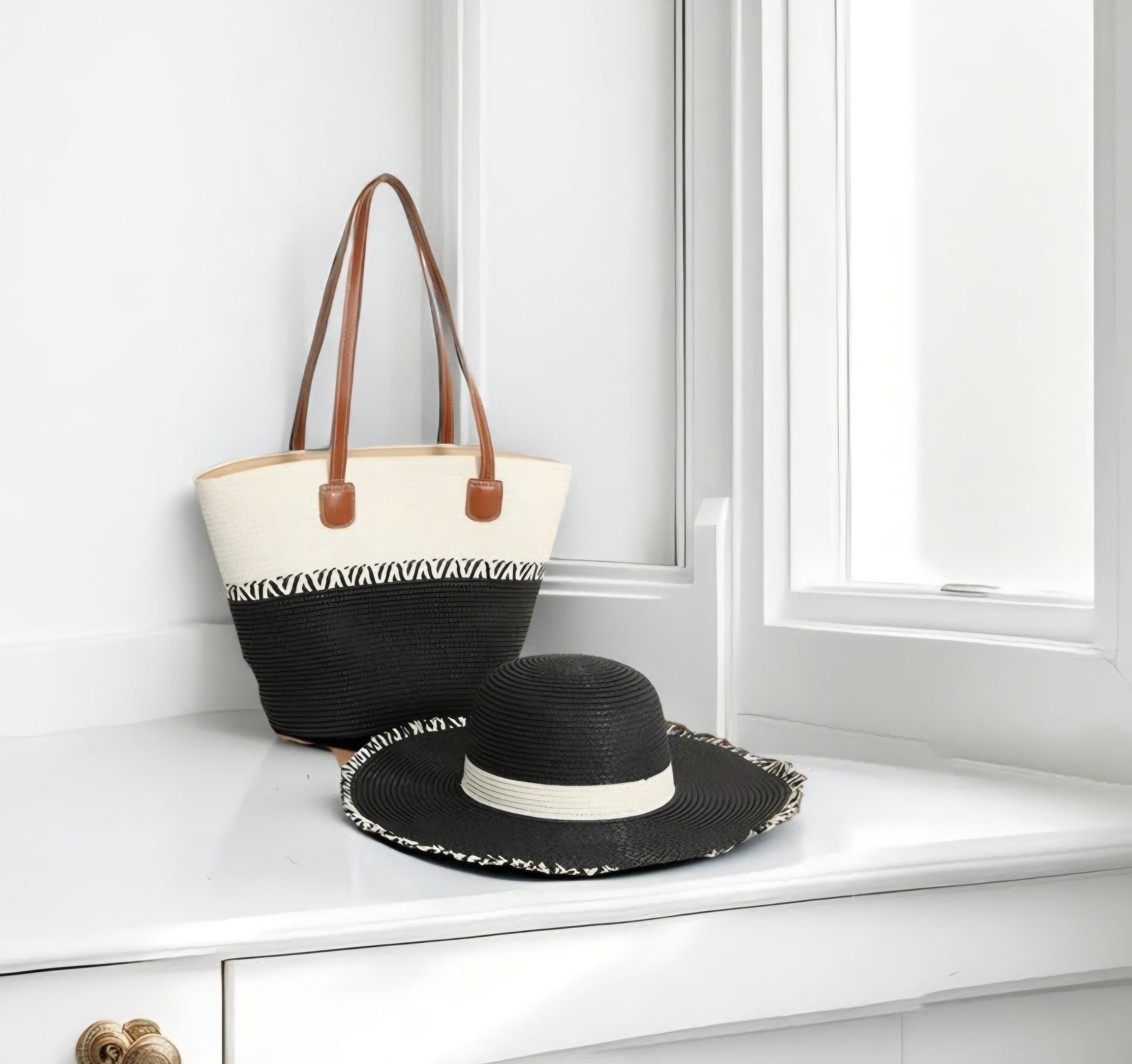 Straw Bag and Hat SETS