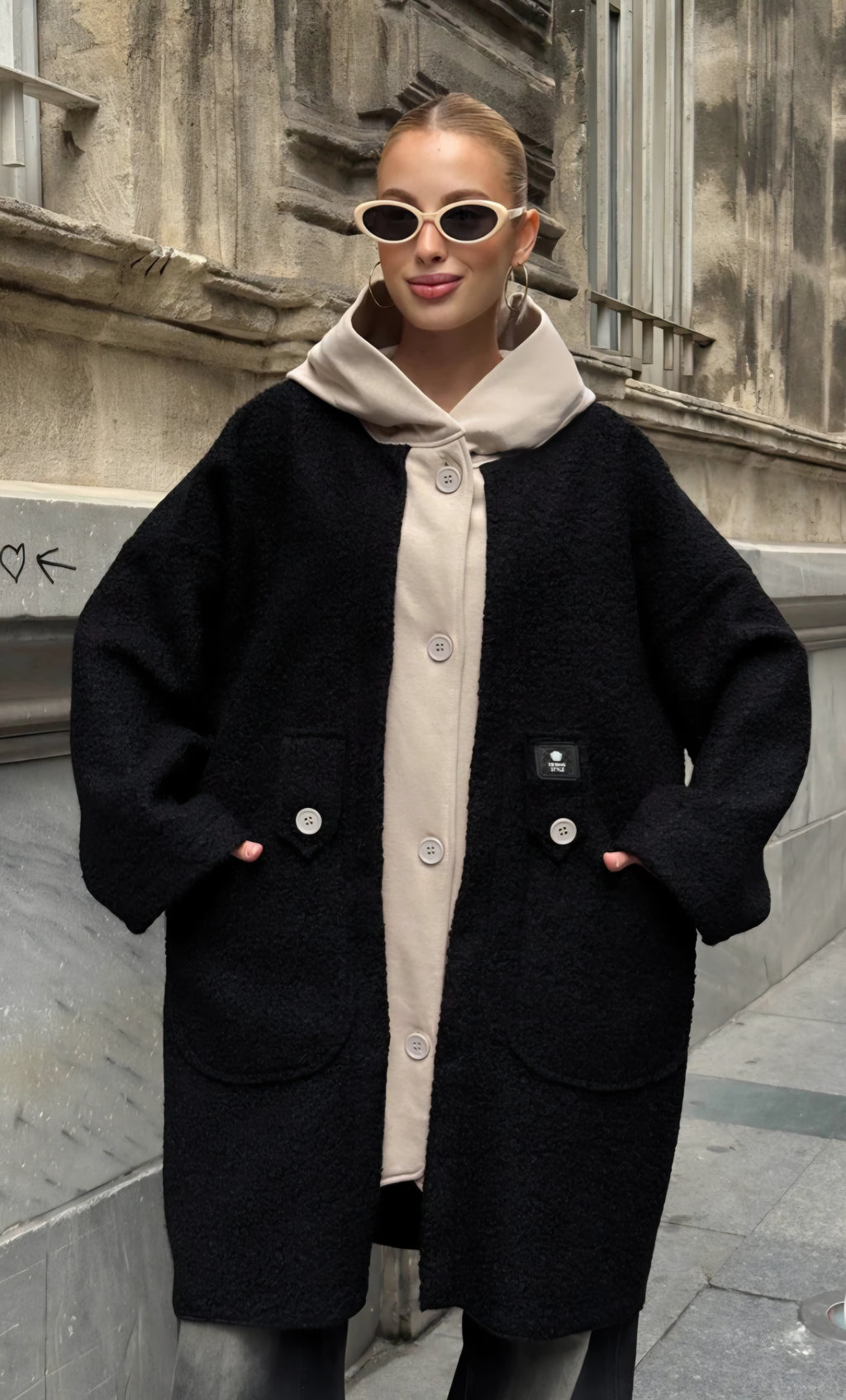 Oversized Teddy Hooded Coat 🧸