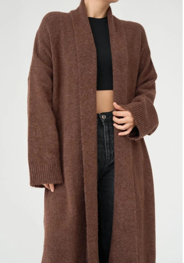Oxford" Maxi Duster Cardigan 🤎