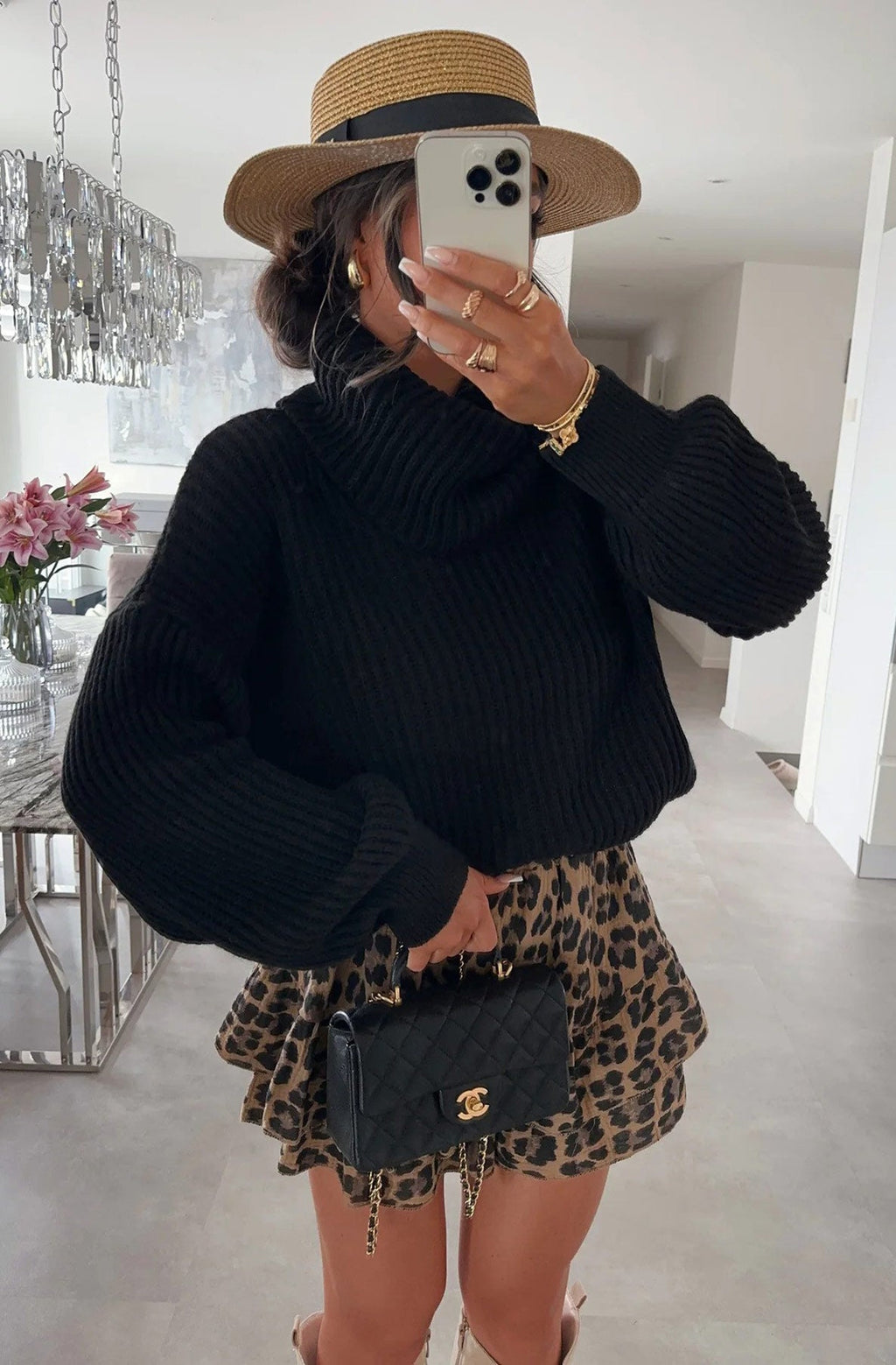 Silvia Oversized Turtleneck Sweater Jumper