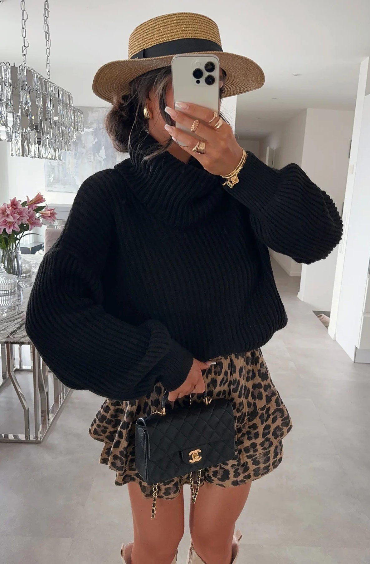 Silvia Oversized Turtleneck Sweater Jumper