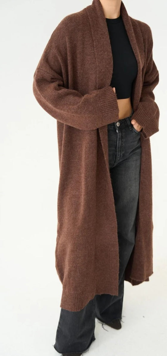 Oxford" Maxi Duster Cardigan 🤎
