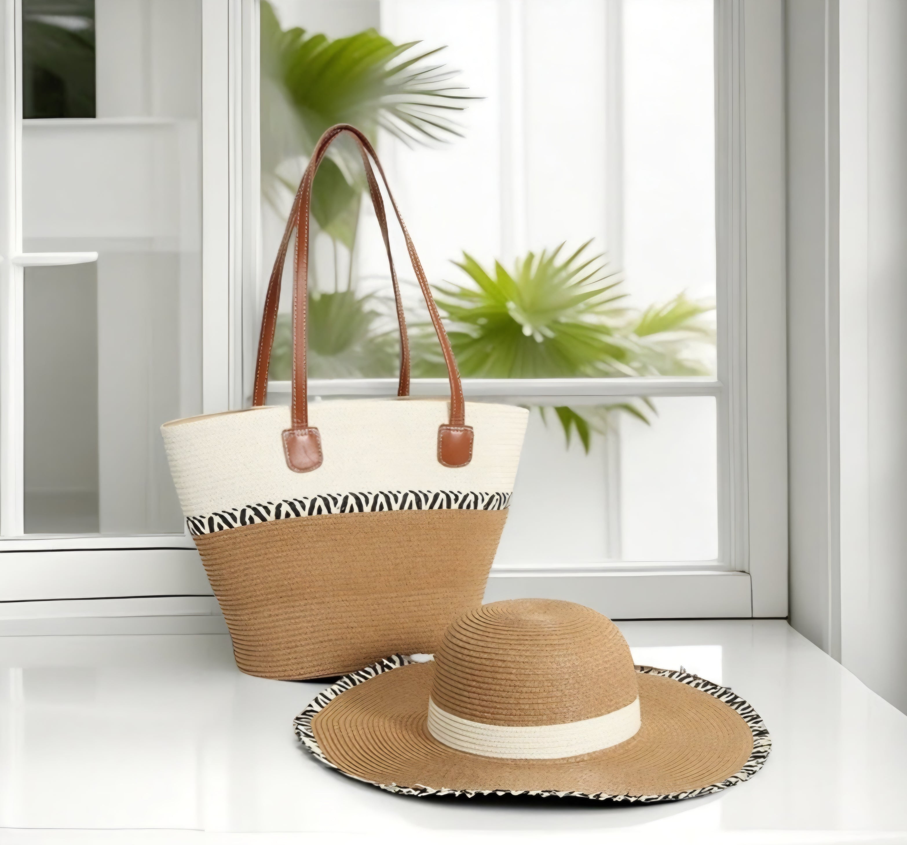 Straw Bag and Hat SETS