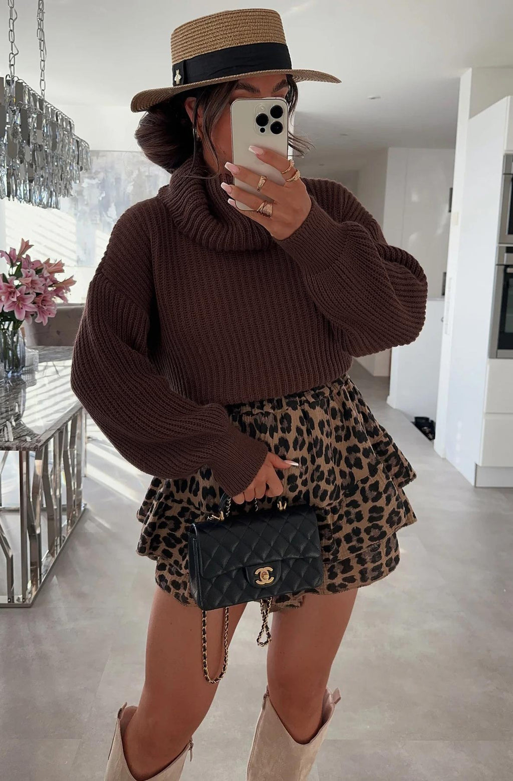 Silvia Oversized Turtleneck Sweater Jumper