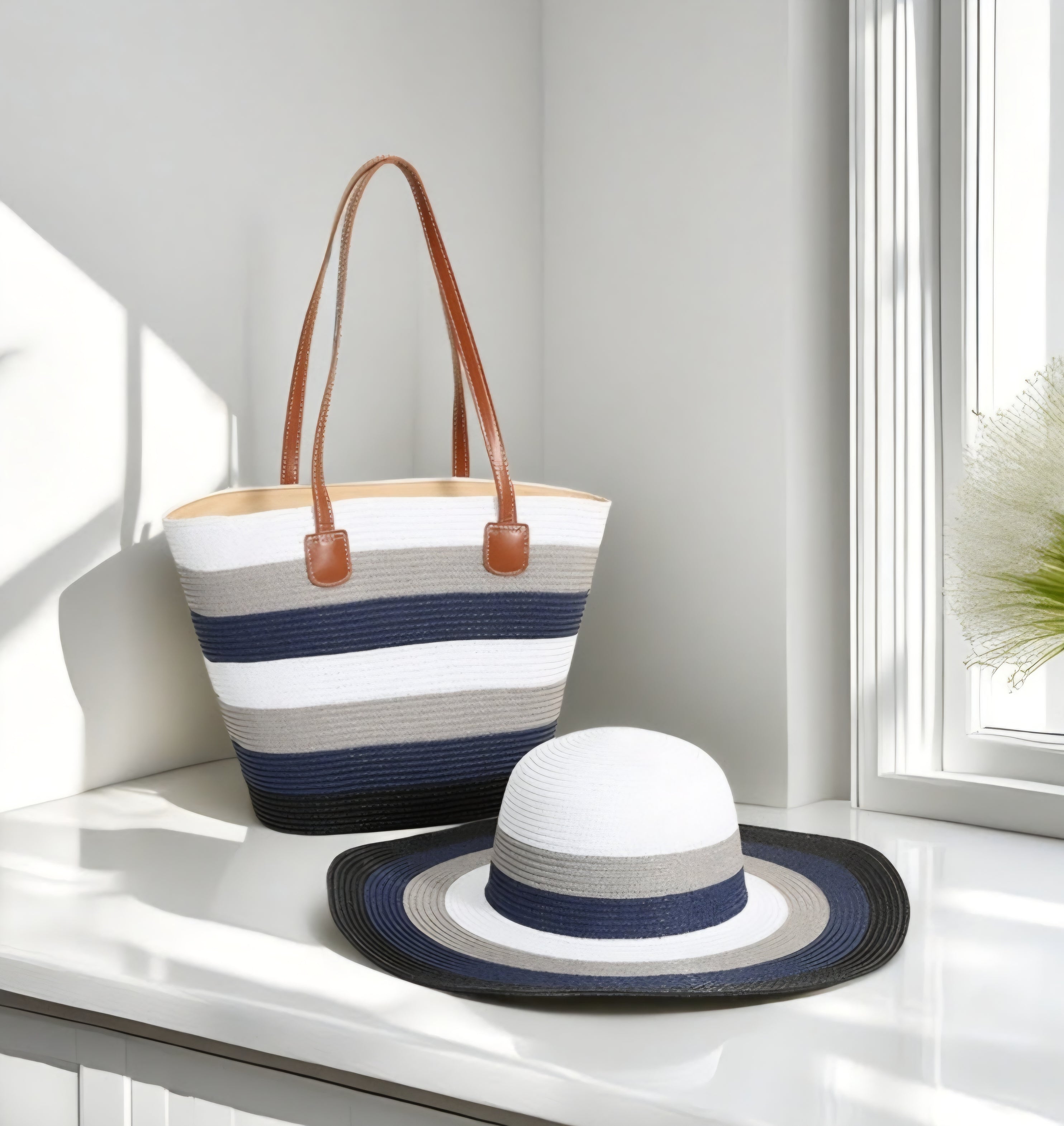 Straw Bag and Hat SETS
