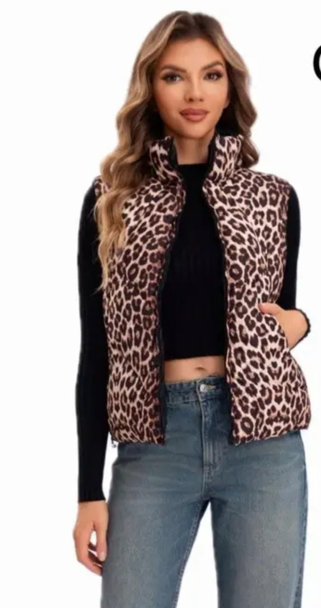 Reversible Leopard / Black Gillet