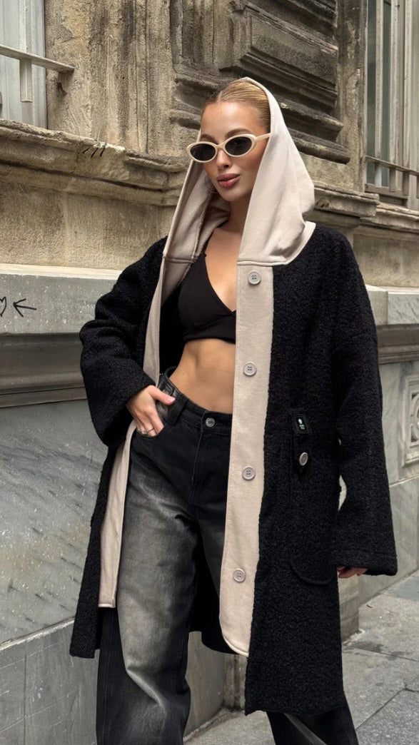 Oversized Teddy Hooded Coat 🧸